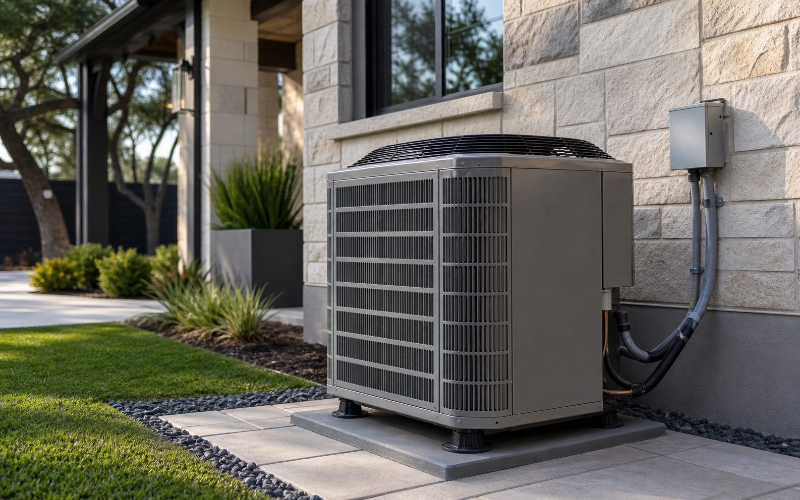 Premium San Antonio HVAC condenser visual for C.S.W. Power Solutions licensed HVAC contractor TACLA26479R Premium San Antonio HVAC condenser visual for C.S.W. Power Solutions licensed HVAC contractor TACLA26479R